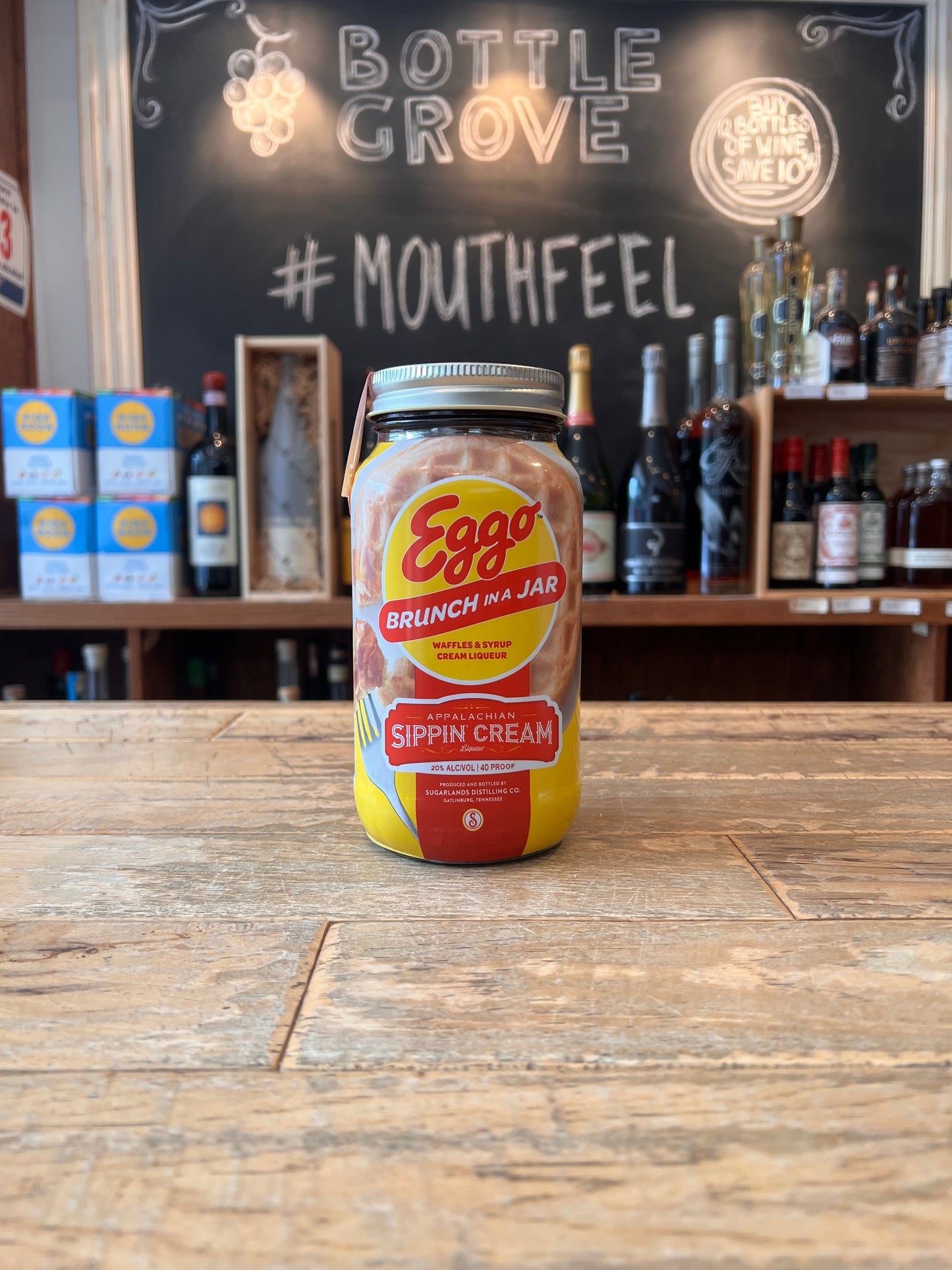 Sugarlands x Eggo Brunch In A Jar Sippin' Cream Liqueur