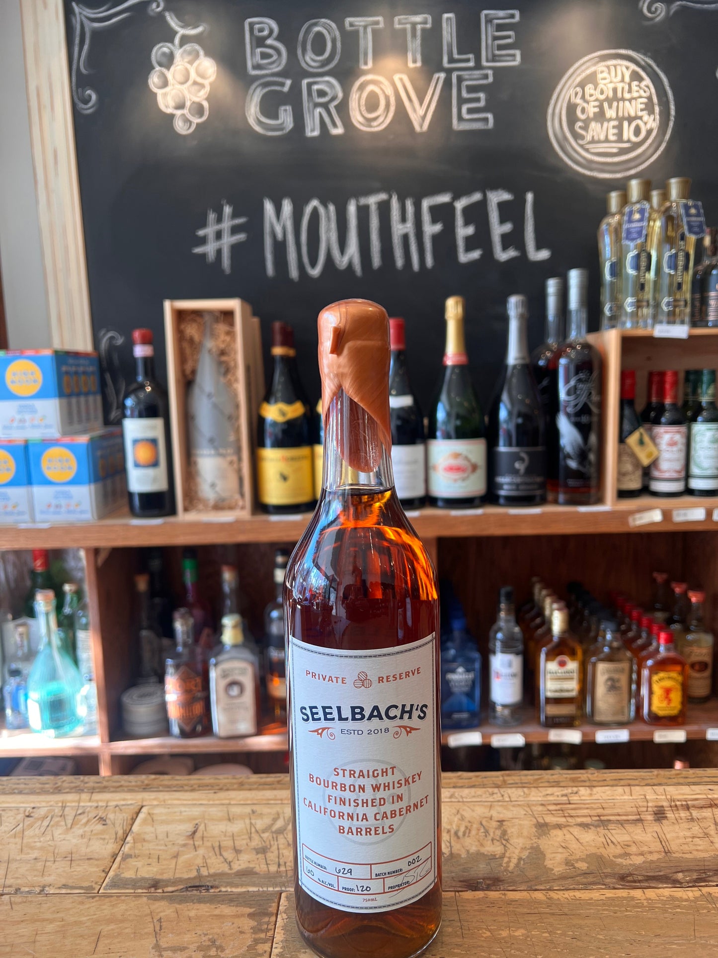 Seelbach's Private Reserve California Cabernet Barrels Straight Bourbon Finished Whiskey
