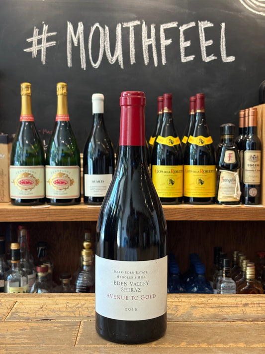 Barr-Eden Estate Shiraz Avenue To Gold Mengler's Hill Eden Valley 2018