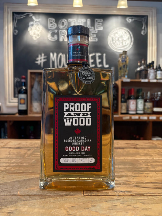 Proof and Wood 21 Year Old Blended Good Day Canadian Whisky
